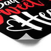 Happy Valentine's Day Sweet Hearts Couples Valenti Poster (Ecke)