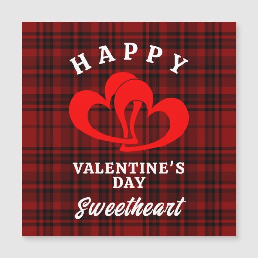HAPPY VALENTINE'S DAY SWEETHEART MAGNETEINLADUNG (Vorderseite)