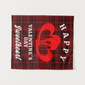 HAPPY VALENTINE'S DAY SWEETHEART WANDTEPPICH (Vorderseite (Horizontal))