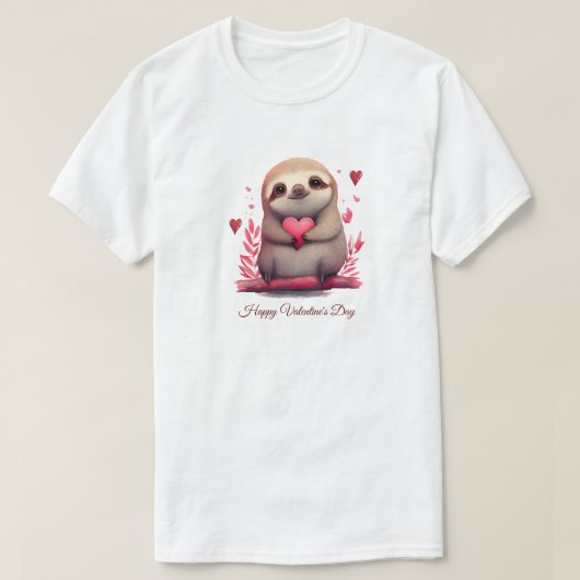 Happy Valentine's Day T - Shirt (Design vorne)