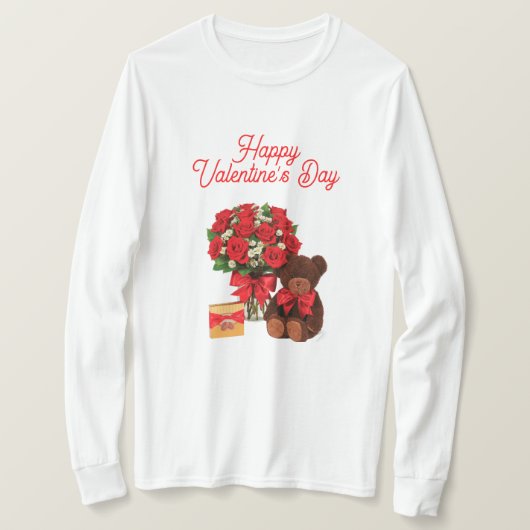 Happy Valentine's Day T - Shirt (Design vorne)