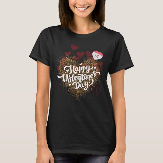 Happy valentines day T-Shirt (Vorderseite)