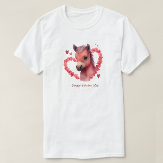 Happy Valentine's Day T - Shirt (Design vorne)