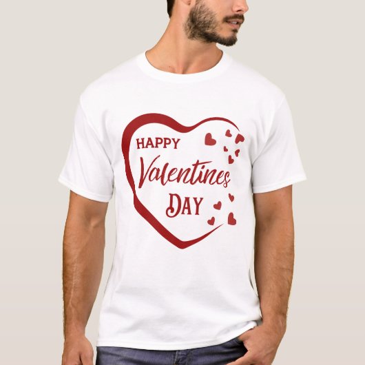 Happy Valentines Day T-Shirt (Vorderseite)