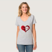 Happy Valentine's Day T-Shirt (Vorderseite Vollansicht)