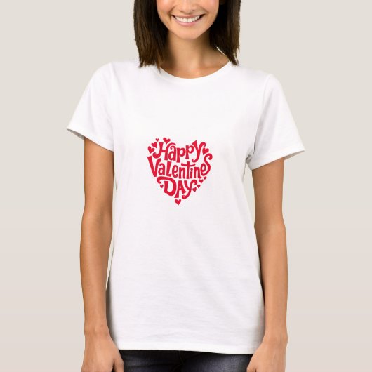 Happy Valentine's Day T-Shirt (Vorderseite)