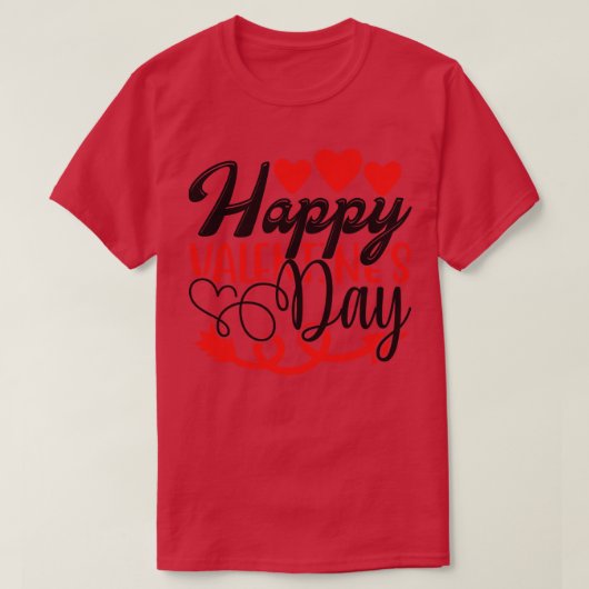 Happy Valentines Day T-Shirt (Design vorne)