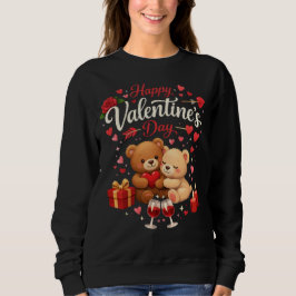 Happy Valentine's Day T-Shirt | Cute Bear Couple Sweatshirt