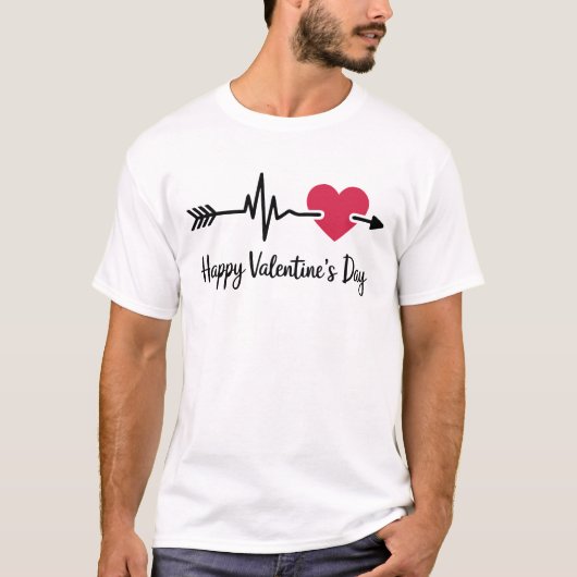 Happy Valentine's Day T - Shirt Design (Vorderseite)