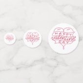 Happy Valentine's Day Table Confetti Konfetti (Vorderseiten)