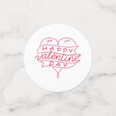 Happy Valentine's Day Table Confetti Konfetti (Klein Vorderseite)