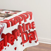Happy Valentine's Day Tablecloth Kühe Rotes Herz Tischdecke (Beispiel)