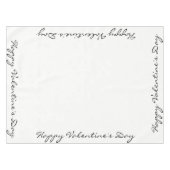 Happy Valentine's Day Tablecloth Tischdecke (Vorderseite (Horizontal))