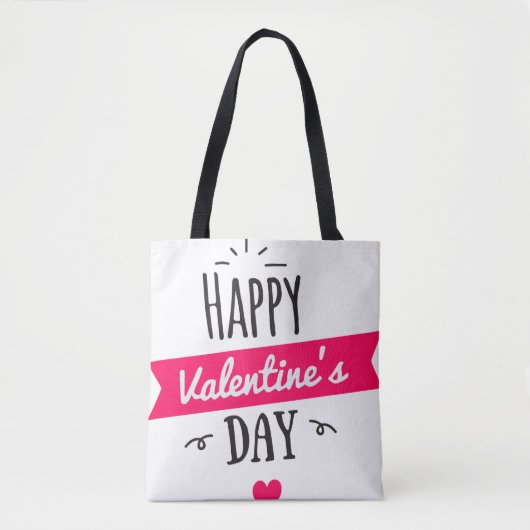 Happy Valentine's Day Tasche (Vorderseite)
