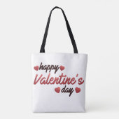 Happy Valentine's Day Tasche (Rückseite)