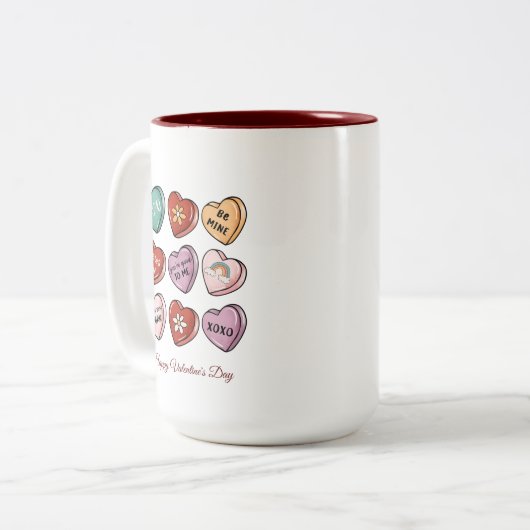 Happy Valentine's Day Tasse (Vorderseite Links)