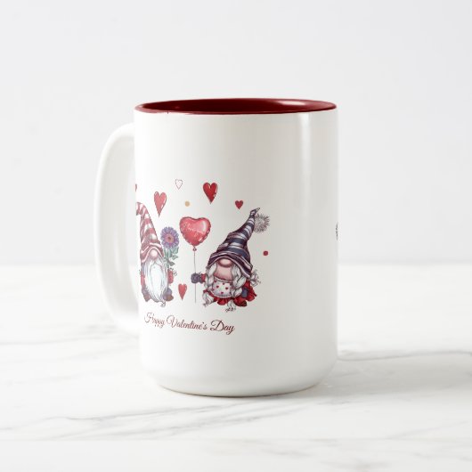 Happy Valentine's Day Tasse (Vorderseite Links)