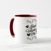 Happy Valentine's Day Tasse (Vorderseite Links)