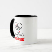 Happy Valentine's Day Tasse (Vorderseite Links)