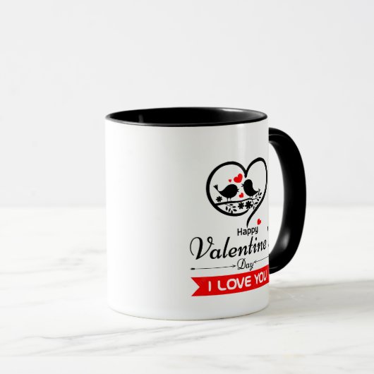 Happy Valentine's Day Tasse (VorderseiteRechts)