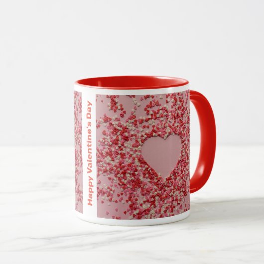 Happy Valentines Day Tasse (VorderseiteRechts)