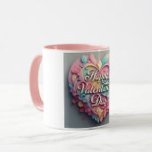 Happy Valentine's Day Tasse (Vorderseite Links)
