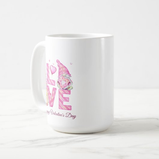 Happy Valentine's Day Tasse (Vorderseite Links)