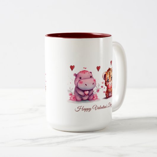 Happy Valentine's Day Tasse (VorderseiteRechts)