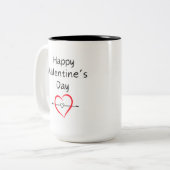 Happy Valentine's Day Tasse (Vorderseite Links)