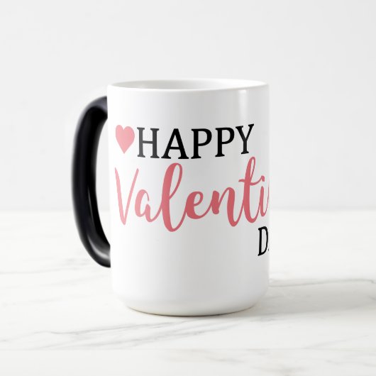 Happy Valentine's Day Tasse (Vorderseite Links)