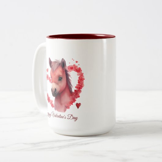 Happy Valentine's Day Tasse (Vorderseite Links)