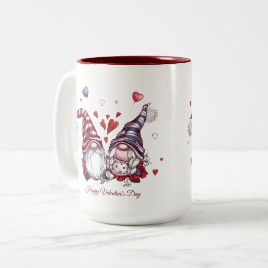 Happy Valentine's Day Tasse (Vorderseite Links)