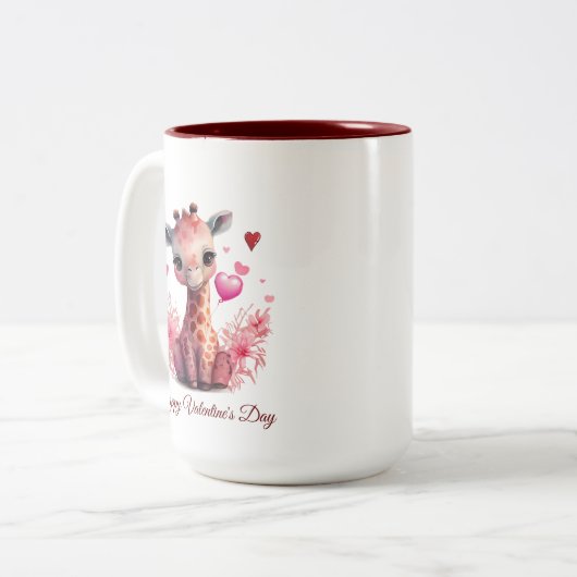 Happy Valentine's Day Tasse (Vorderseite Links)