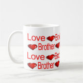Happy Valentine's Day Tasse Liebe Brother Hearts (Links)