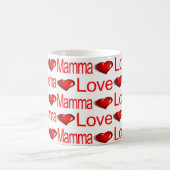 Happy Valentine's Day Tasse Liebe Mama Rote Herzen (Mittel)