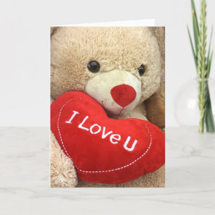 Happy Valentine's Day Teddy Bear Feiertagskarte