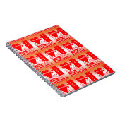 Happy Valentine's Day Text Forever Love Hearts Red Notizblock (Rechte Seite)