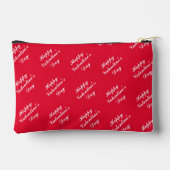 Happy Valentine's Day Text Mark Accessory Pouch Zubehörtasche (Rückseite)