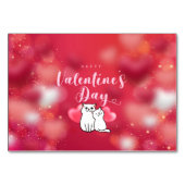 Happy Valentine's Day Tischnummer (Vorderseite)