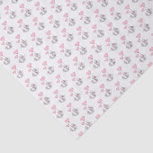 Happy Valentine's Day Tissue Paper Cat Pink Hearts Seidenpapier (Ausschnitt)
