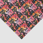 Happy Valentine's Day Tissue Paper Cat Red Hearts Seidenpapier (Ausschnitt)