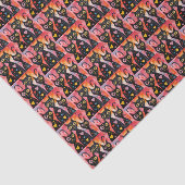 Happy Valentine's Day Tissue Paper Cat Red Hearts Seidenpapier (Ausschnitt)