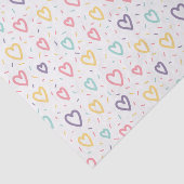 Happy Valentine's Day Tissue Paper Colorful Hearts Seidenpapier (Ausschnitt)
