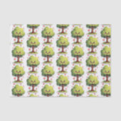 Happy Valentine's Day Tissue Paper Tree Red Hearts Seidenpapier (Vorderseite)