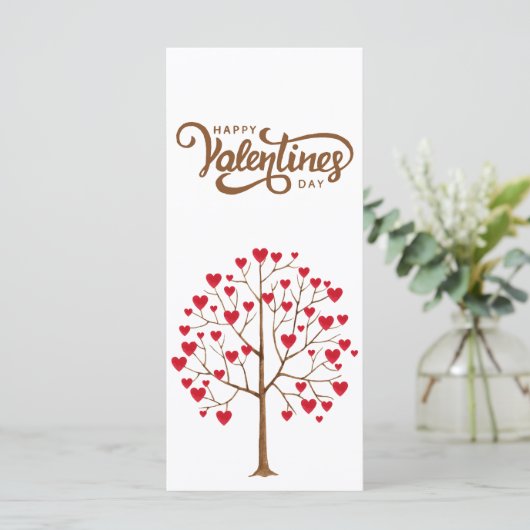 Happy Valentines Day to a Friend Flat Card (Stehend Vorderseite)