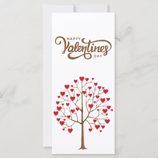 Happy Valentines Day to a Friend Flat Card (Vorderseite)