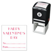 Happy Valentines Day To From Personalized Permastempel (Beispiel)