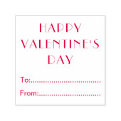 Happy Valentines Day To From Personalized Permastempel (Design)