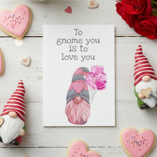 Happy Valentine's Day to Gnome Sie ist zu Liebe Si Karte