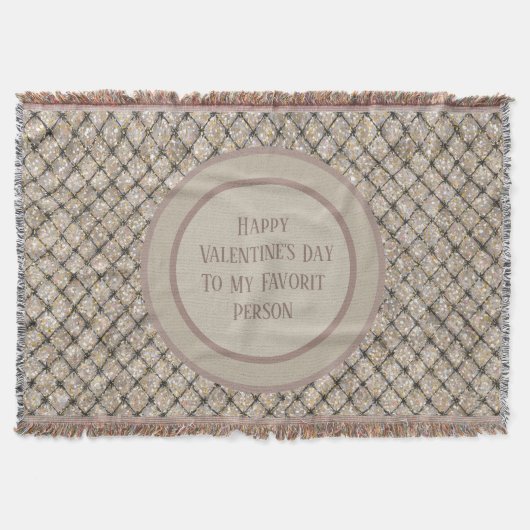 Happy Valentine's Day to My Favorit Person, Modern Decke (Vorderseite)